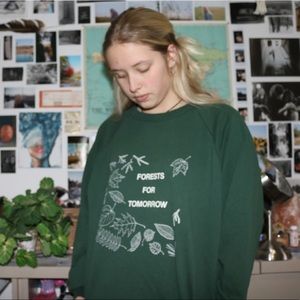Green crew neck